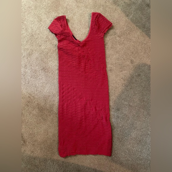BÉBÉ Red Bandage dress - Picture 4 of 4